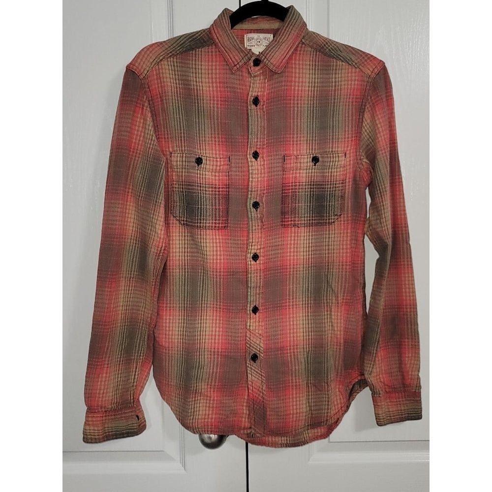Farmstead The Original Vintage Washed Flannel Shirt Womens size‎ Small